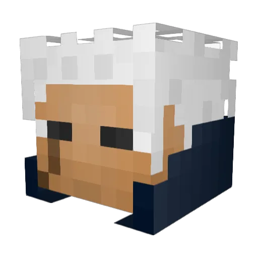 Tsaarr Minecraft avatar head, 3D render