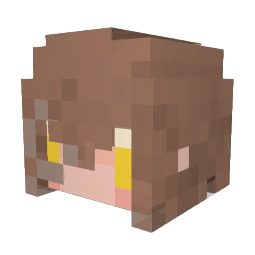 TsanHuang Minecraft avatar head, 3D render