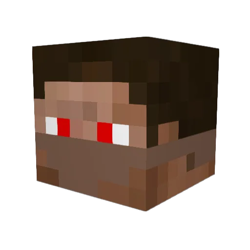 Tsanyi Minecraft avatar head, 3D render