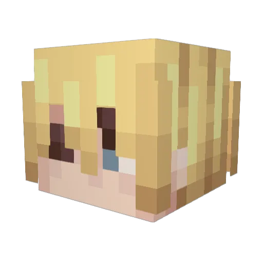 TsarAndrei Minecraft avatar head, 3D render