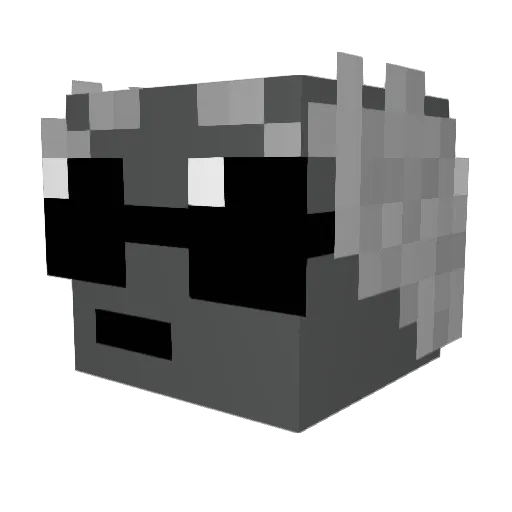 TsarCabbage Minecraft avatar head, 3D render