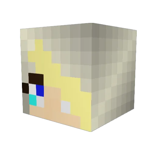 Tsarbomba503 Minecraft avatar head, 3D render