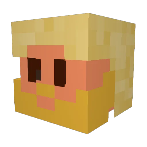 Tschagganaut Minecraft avatar head, 3D render