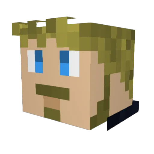 TschakaBalu Minecraft avatar head, 3D render