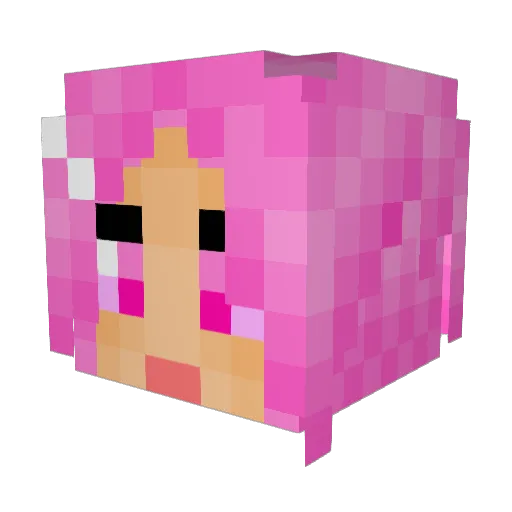 Tschikatilo Minecraft avatar head, 3D render