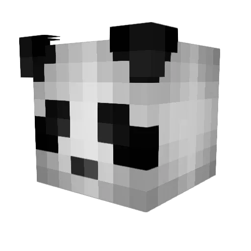 Tschockel Minecraft avatar head, 3D render