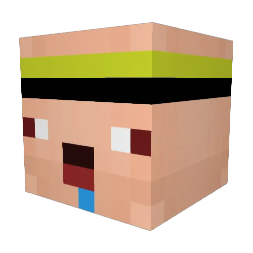 Tschugi73 Minecraft avatar head, 3D render