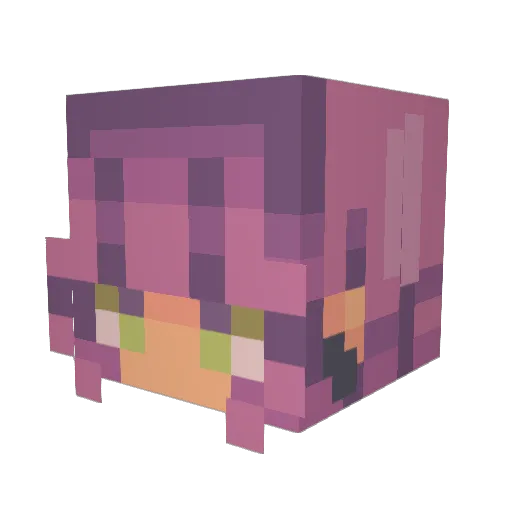 Tsehay Minecraft avatar head, 3D render