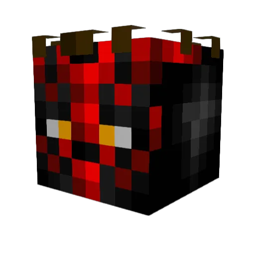 Tseis Minecraft avatar head, 3D render