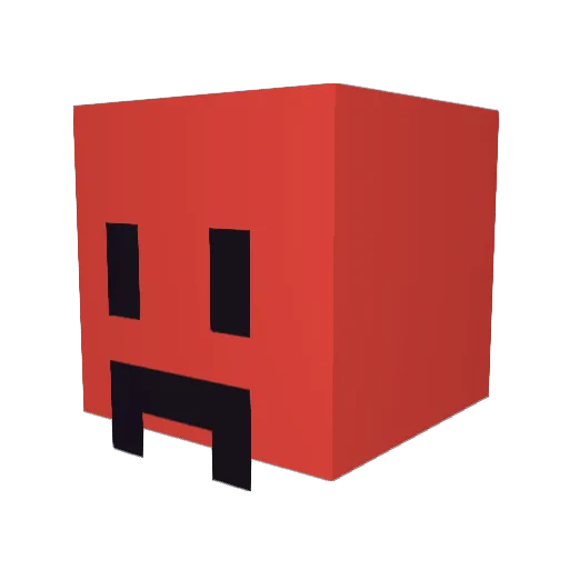TsgsOriginal Minecraft avatar head, 3D render