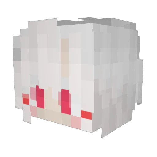Tshima_ Minecraft avatar head, 3D render