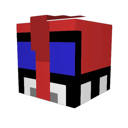 Tsin10X Minecraft avatar head, 3D render