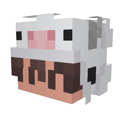 Tskcrr Minecraft avatar head, 3D render