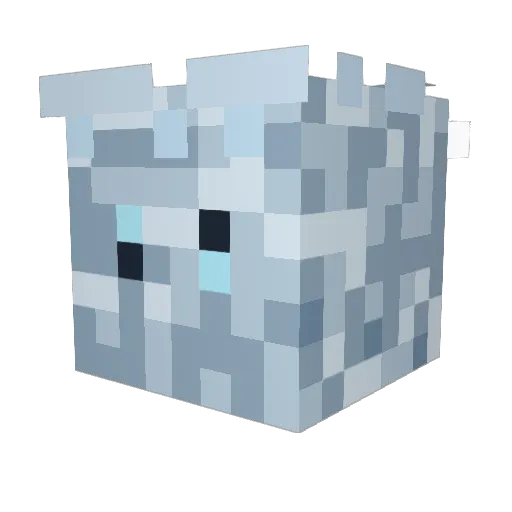 Tsorfb Minecraft avatar head, 3D render