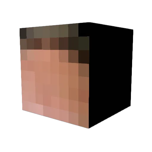 Tsotsii Minecraft avatar head, 3D render