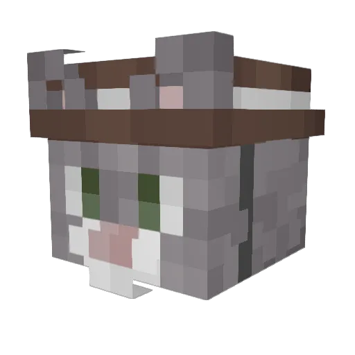 TsoyKINO Minecraft avatar head, 3D render