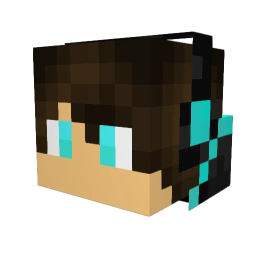 Tspeed12000 Minecraft avatar head, 3D render