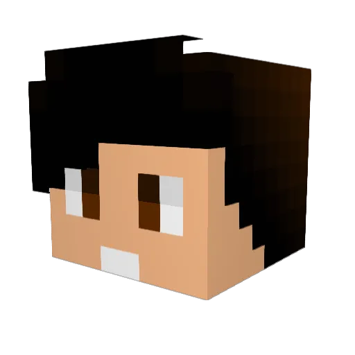 Tsrud Minecraft avatar head, 3D render