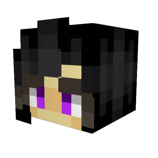 TsuTsu15 Minecraft avatar head, 3D render