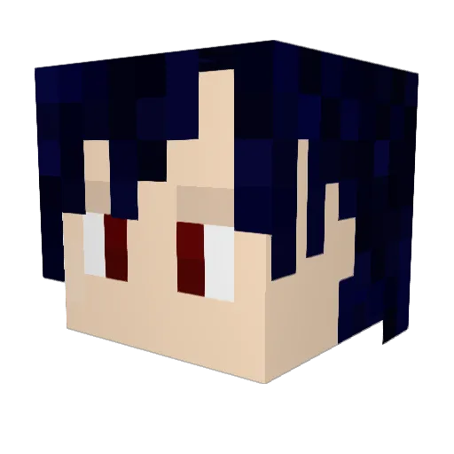 TsubakiSasuke Minecraft avatar head, 3D render