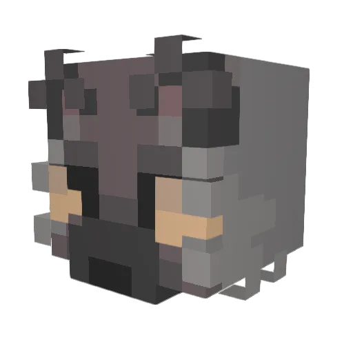 Tsubaki_Hiro Minecraft avatar head, 3D render