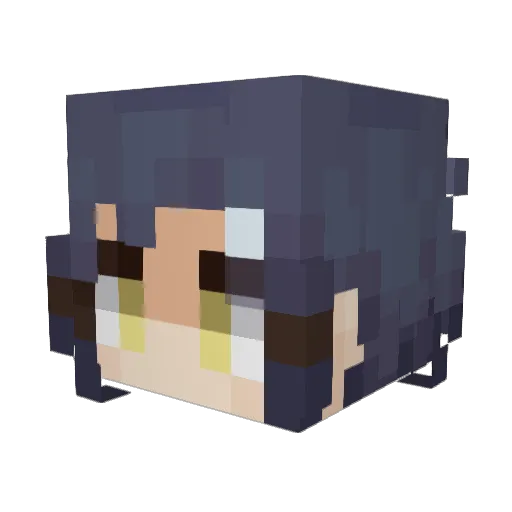 Tsubameya Minecraft avatar head, 3D render