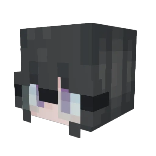 Tsubasa_67 Minecraft avatar head, 3D render