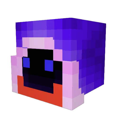 Tsudochan Minecraft avatar head, 3D render