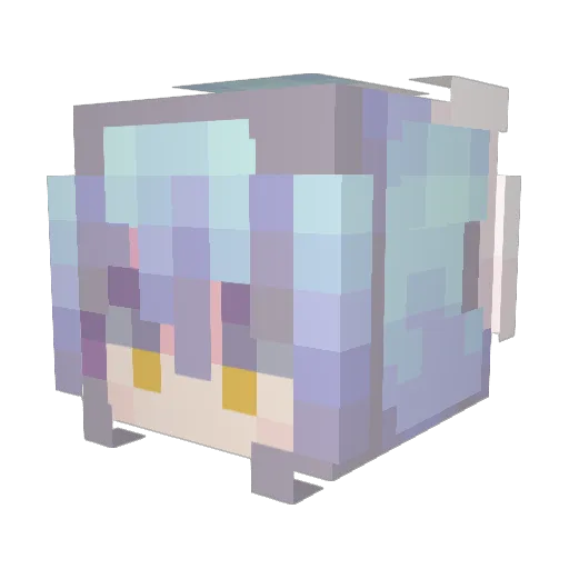 Tsugoiichan Minecraft avatar head, 3D render