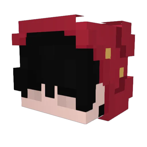 Tsugoli Minecraft avatar head, 3D render