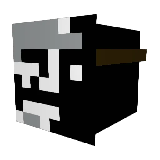 Tsuhat Minecraft avatar head, 3D render