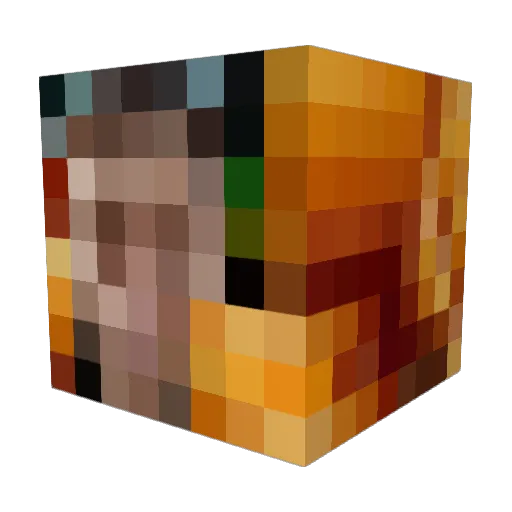Tsukasah Minecraft avatar head, 3D render