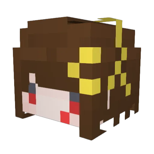 Tsuki63891 Minecraft avatar head, 3D render
