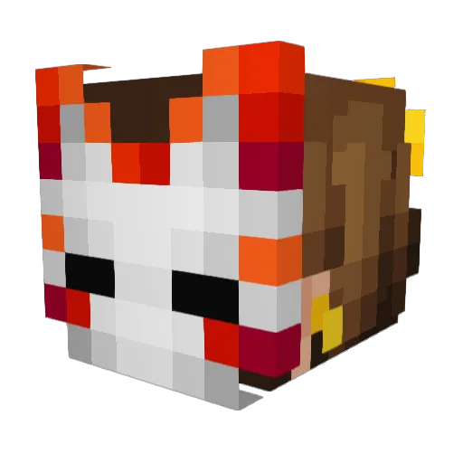 TsukiOps Minecraft avatar head, 3D render