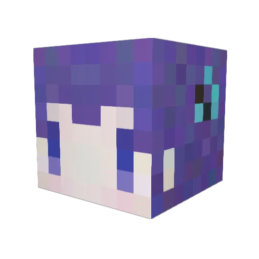 Tsuki_39 Minecraft avatar head, 3D render