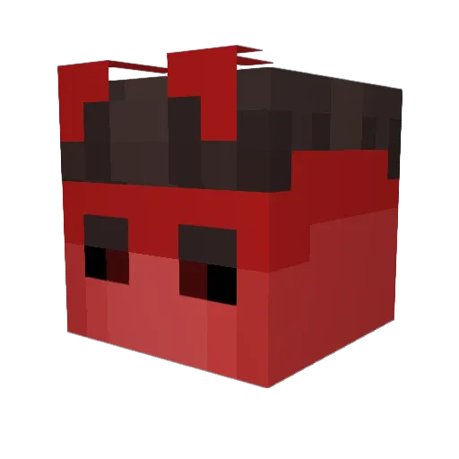 Tsuki_Oni Minecraft avatar head, 3D render