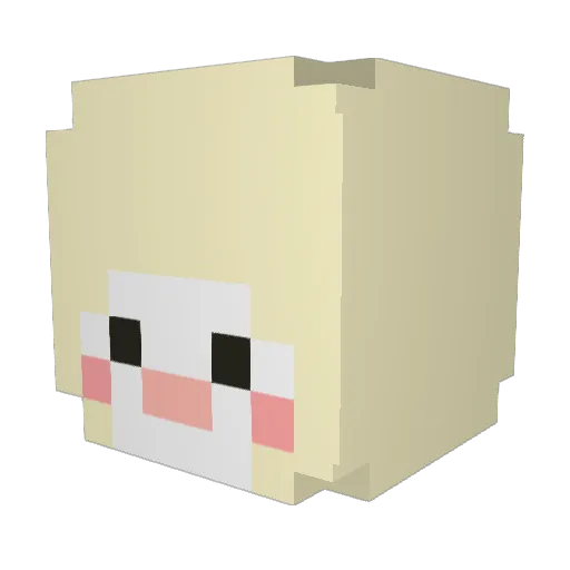 Tsukimaru00 Minecraft avatar head, 3D render