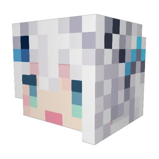 Tsukimi_0705 Minecraft avatar head, 3D render