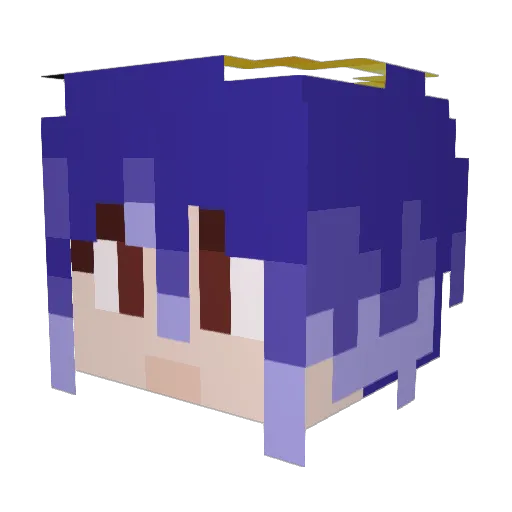 Tsukki_BL Minecraft avatar head, 3D render