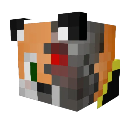 Tsukuyomi_Pain Minecraft avatar head, 3D render
