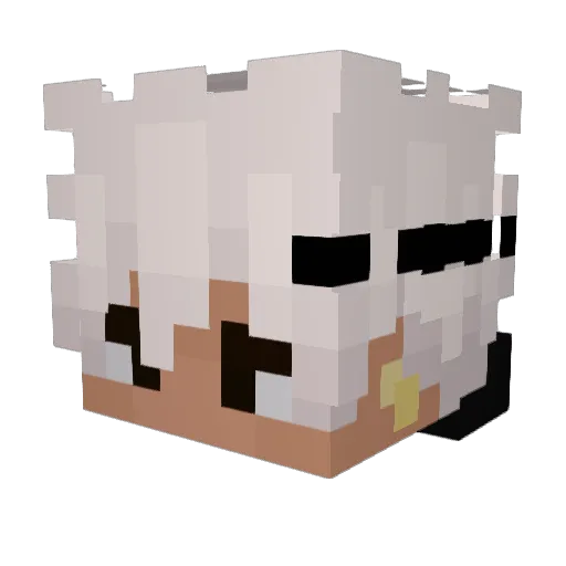 Tsukyo7 Minecraft avatar head, 3D render