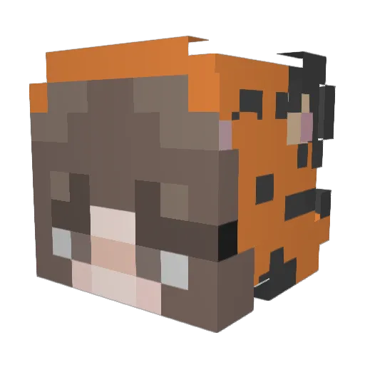 Tsumiki136 Minecraft avatar head, 3D render