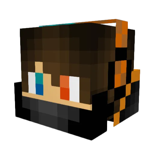 Tsunamic12 Minecraft avatar head, 3D render