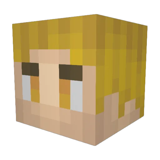 Tsunda_Mochi Minecraft avatar head, 3D render