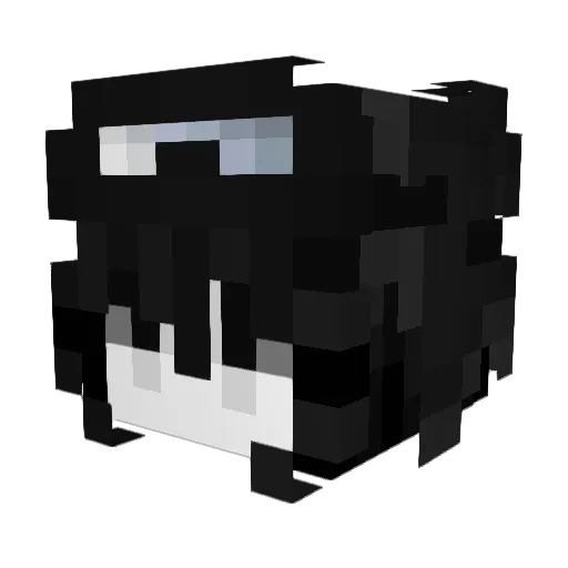 Tsunuma Minecraft avatar head, 3D render