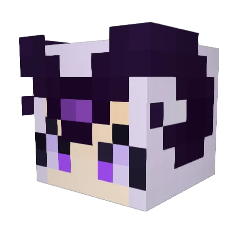 Tsurai66 Minecraft avatar head, 3D render