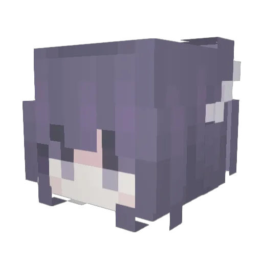 Tsurupettan_ Minecraft avatar head, 3D render