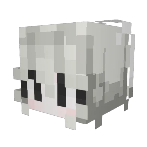 Tsuyn Minecraft avatar head, 3D render