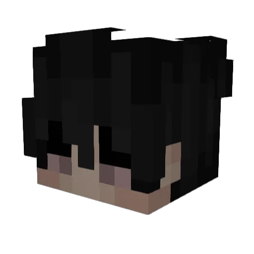 Tsuyuo Minecraft avatar head, 3D render
