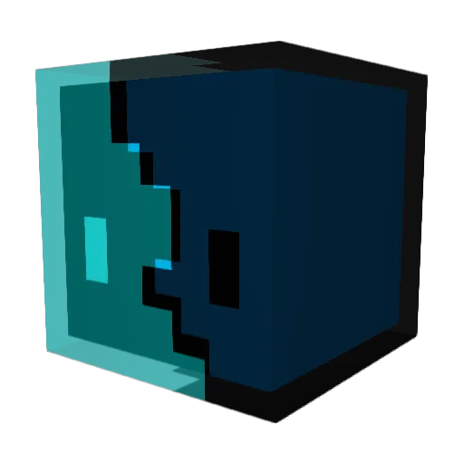 Tsvetay Minecraft avatar head, 3D render